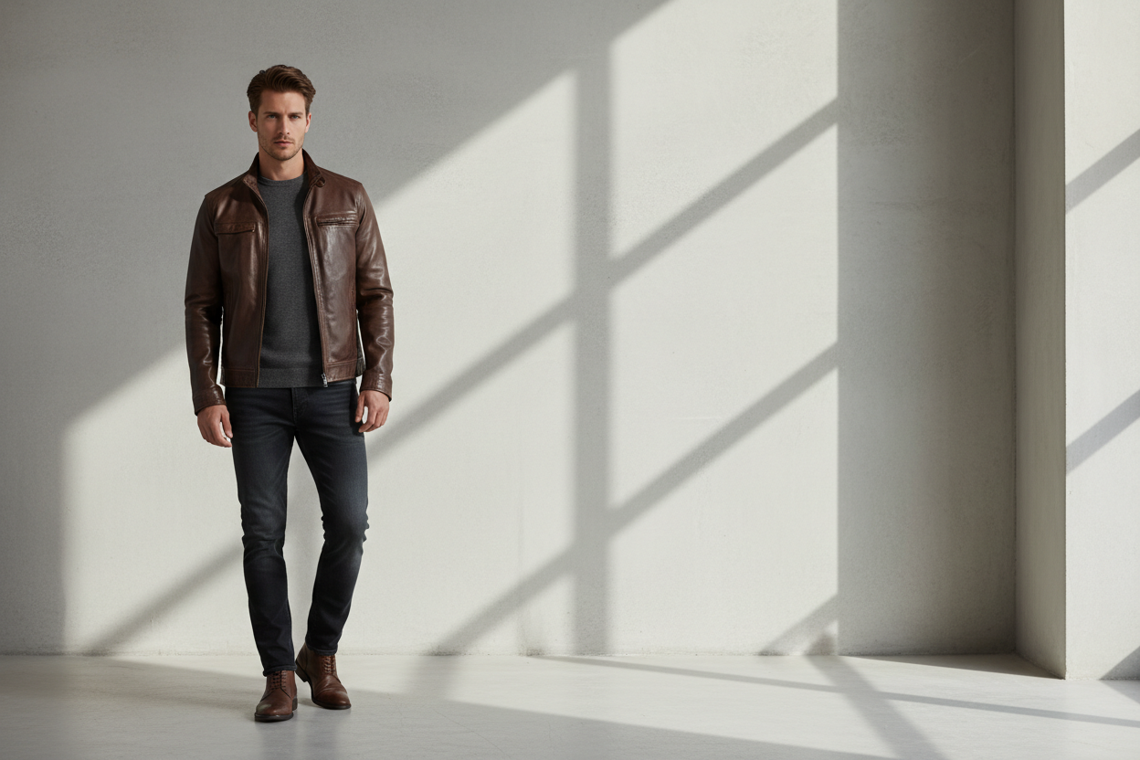 generate an image for men;s clothing website. there shoud be no text